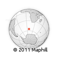 Outline Map of the Area around 54° 56' 24" S, 8° 34' 29" E, rectangular outline