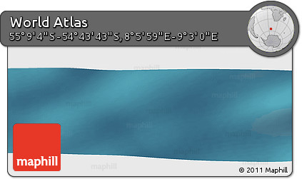 Satellite Panoramic Map of the Area around 54° 56' 24" S, 8° 34' 29" E