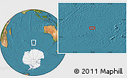Satellite Location Map of the area around 54° 56' 24" S, 94° 25' 30" E