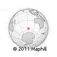 Outline Map of the Area around 54° 56' 24" S, 94° 25' 30" E, rectangular outline
