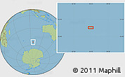 Savanna Style Location Map of the area around 54° 56' 24" S, 96° 7' 30" E
