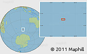 Savanna Style Location Map of the area around 54° 56' 24" S, 96° 58' 29" E