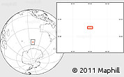 Blank Location Map of the area around 54° 56' 24" S, 99° 31' 30" E