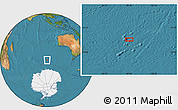 Satellite Location Map of the area around 54° 56' 24" S, 99° 31' 30" E