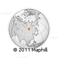 Outline Map of the Area around 55° 11' 31" N, 105° 28' 29" E, rectangular outline