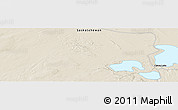 Shaded Relief Panoramic Map of the area around 55° 11' 31" N, 108° 43' 29" W