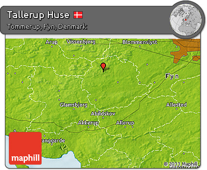 Physical 3D Map of Tallerup Huse