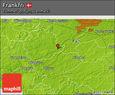 Physical 3D Map of Frankfri
