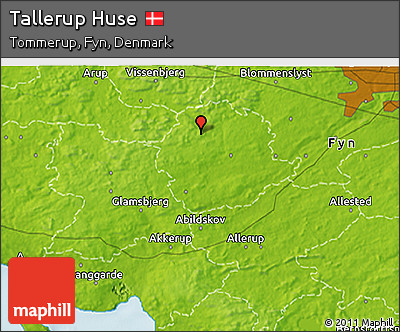 Physical 3D Map of Tallerup Huse