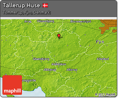 Physical 3D Map of Tallerup Huse