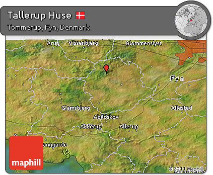 Satellite 3D Map of Tallerup Huse