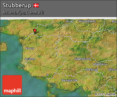 Satellite 3D Map of Stubberup