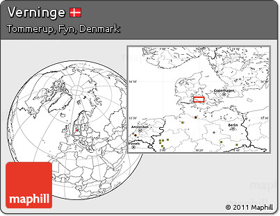 Blank Location Map of Verninge