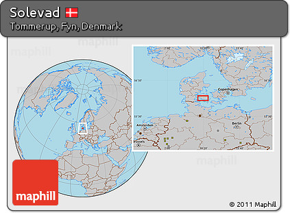 Gray Location Map of Solevad