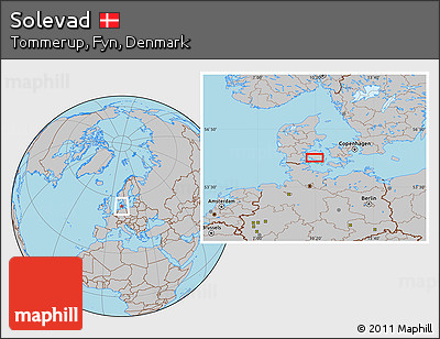Gray Location Map of Solevad