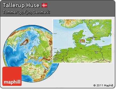 Physical Location Map of Tallerup Huse