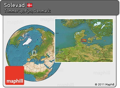 Satellite Location Map of Solevad