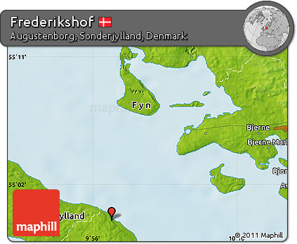 Physical Map of Frederikshof