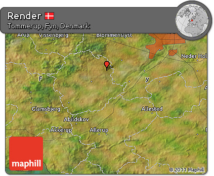 Satellite Map of Render