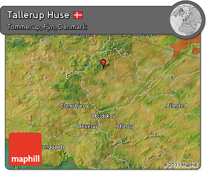 Satellite Map of Tallerup Huse