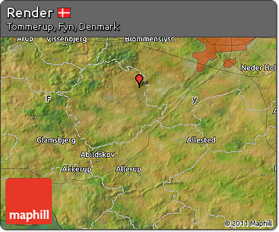 Satellite Map of Render