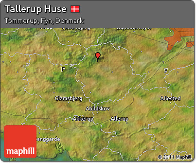 Satellite Map of Tallerup Huse