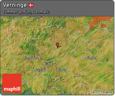 Satellite Map of Verninge