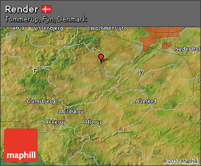 Satellite Map of Render