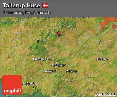 Satellite Map of Tallerup Huse