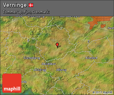 Satellite Map of Verninge