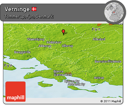 Physical Panoramic Map of Verninge