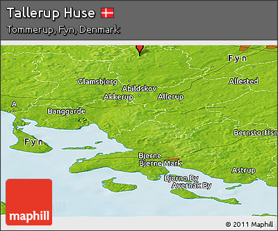 Physical Panoramic Map of Tallerup Huse