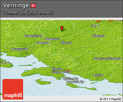 Physical Panoramic Map of Verninge
