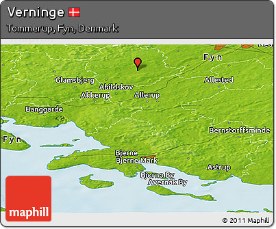 Physical Panoramic Map of Verninge