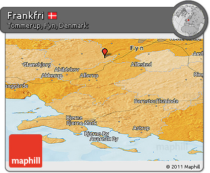 Political Panoramic Map of Frankfri