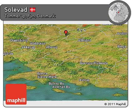 Satellite Panoramic Map of Solevad