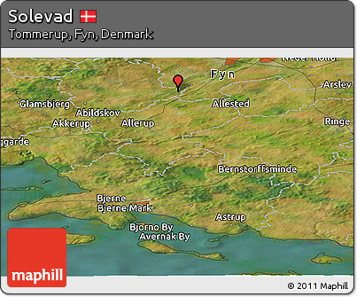 Satellite Panoramic Map of Solevad