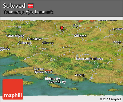 Satellite Panoramic Map of Solevad