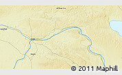 Physical 3D Map of the area around 55° 11' 31" N, 113° 49' 29" W