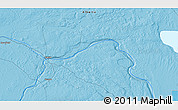 Political 3D Map of the area around 55° 11' 31" N, 113° 49' 29" W