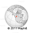 Outline Map of the Area around 55° 11' 31" N, 116° 22' 30" W, rectangular outline