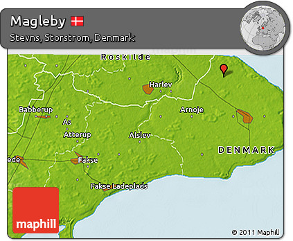 Physical 3D Map of Magleby