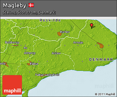 Physical 3D Map of Magleby