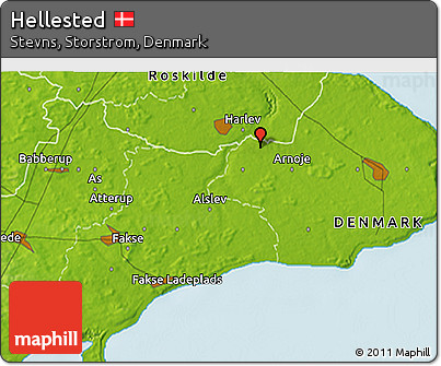 Physical 3D Map of Hellested