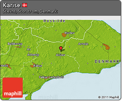 Physical 3D Map of Karise