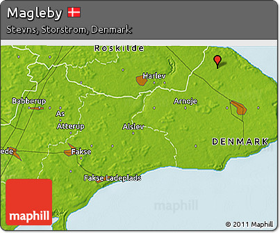 Physical 3D Map of Magleby