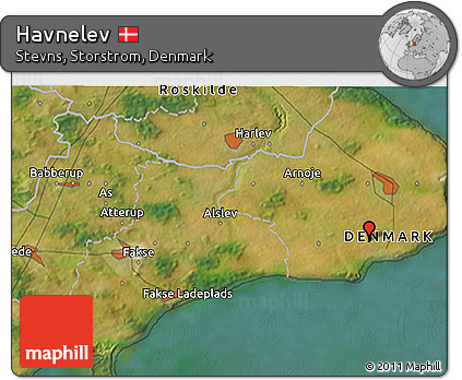 Satellite 3D Map of Havnelev