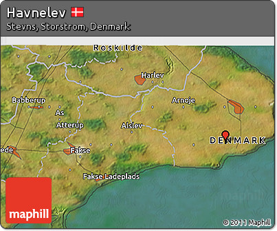 Satellite 3D Map of Havnelev