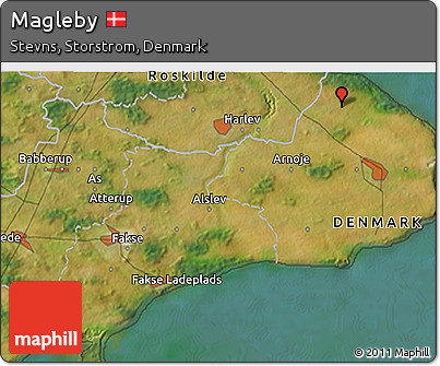 Satellite 3D Map of Magleby