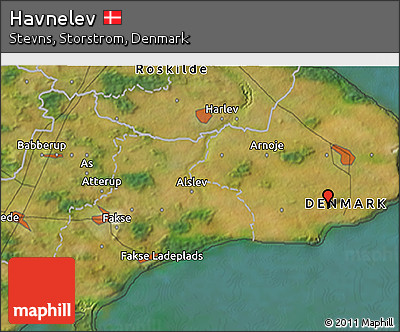 Satellite 3D Map of Havnelev
